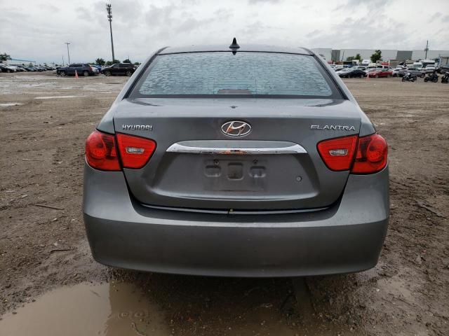 KMHDU4AD9AU133618 - 2010 HYUNDAI ELANTRA BLUE GRAY photo 6