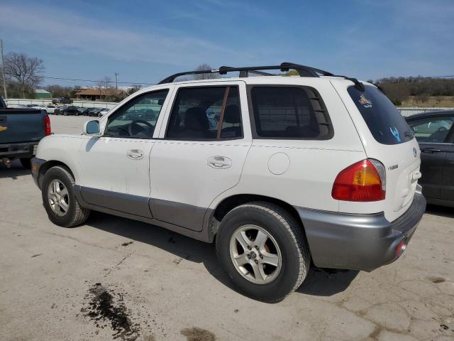 KM8SB12B64U717407 - 2004 HYUNDAI SANTA FE GL WHITE photo 2