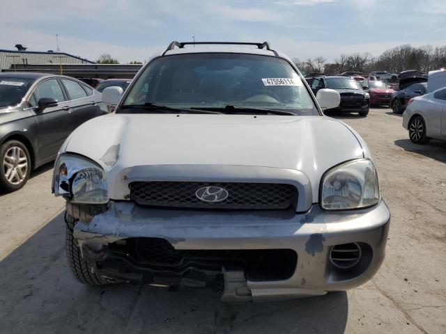 KM8SB12B64U717407 - 2004 HYUNDAI SANTA FE GL WHITE photo 5