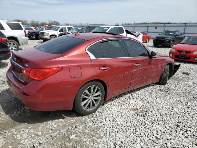 JN1CV7AR8GM252735 - 2016 INFINITI Q50 BASE MAROON photo 3