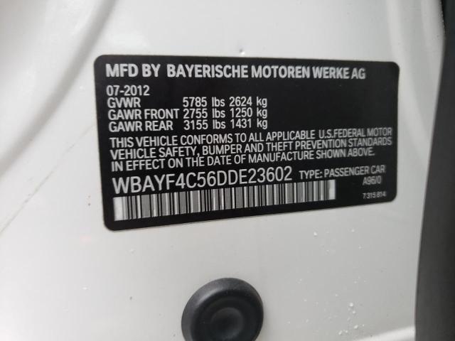 WBAYF4C56DDE23602 - 2013 BMW 740 LXI WHITE photo 13