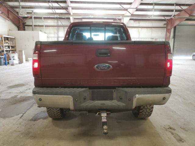 1FTSW21R18EA69200 - 2008 FORD F250 SUPER DUTY BURGUNDY photo 6