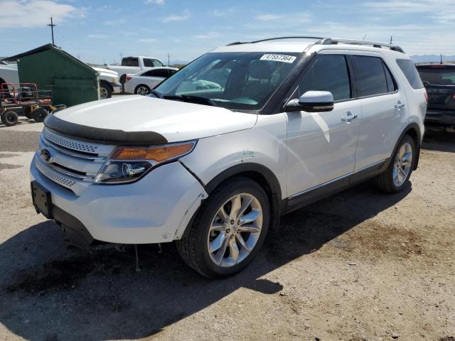 1FM5K7F87DGA38159 - 2013 FORD EXPLORER LIMITED WHITE photo 1