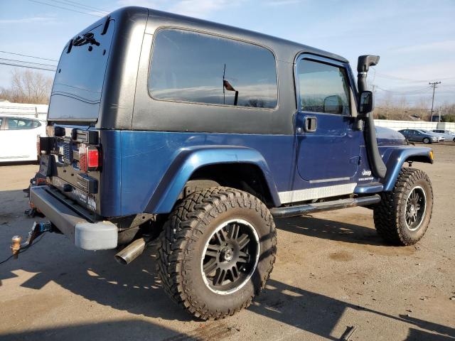 1J4FA44S25P335098 - 2005 JEEP WRANGLER / UNLIMITED BLUE photo 3