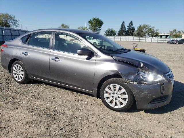 3N1AB7APXFY370294 - 2015 NISSAN SENTRA S GRAY photo 4