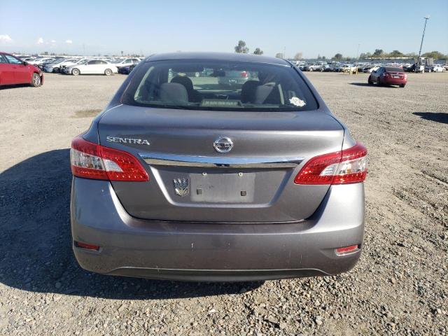 3N1AB7APXFY370294 - 2015 NISSAN SENTRA S GRAY photo 6