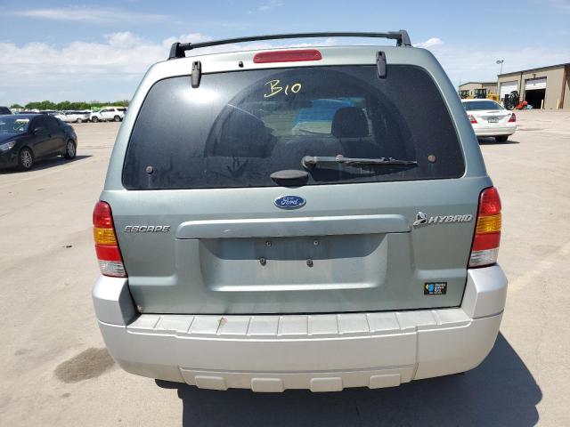 1FMCU96H36KA79403 - 2006 FORD ESCAPE HEV TWO TONE photo 6