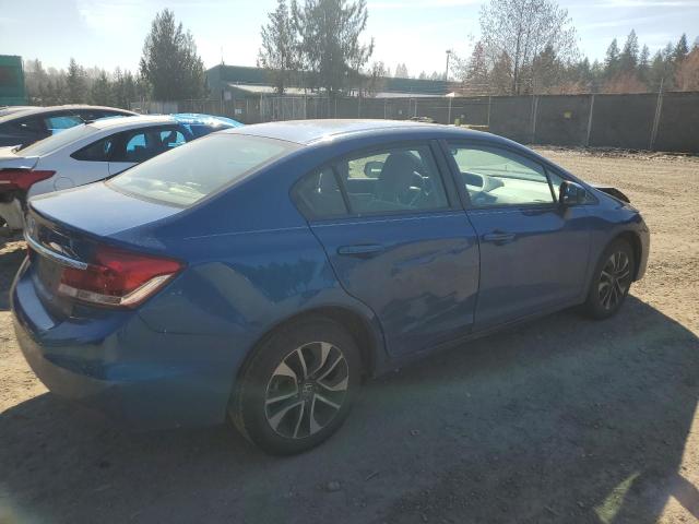 19XFB2F83DE210750 - 2013 HONDA CIVIC EX BLUE photo 3