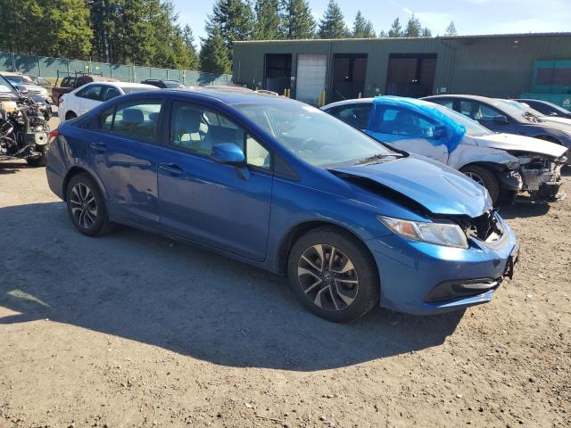 19XFB2F83DE210750 - 2013 HONDA CIVIC EX BLUE photo 4