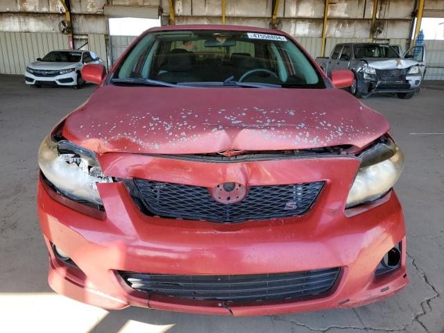 2T1BU4EE4AC403740 - 2010 TOYOTA COROLLA BASE RED photo 5