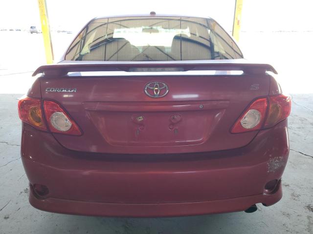 2T1BU4EE4AC403740 - 2010 TOYOTA COROLLA BASE RED photo 6