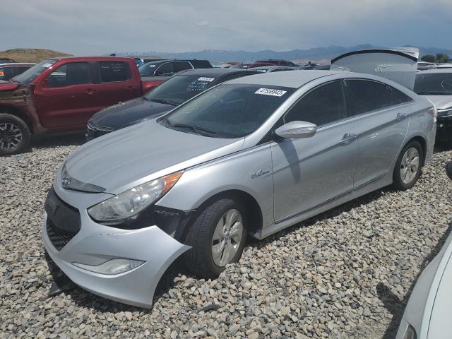 KMHEC4A4XDA071305 - 2013 HYUNDAI SONATA HYBRID SILVER photo 1