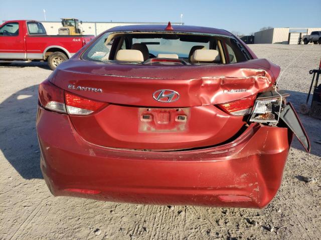 KMHDH4AE8DU515401 - 2013 HYUNDAI ELANTRA GLS MAROON photo 6