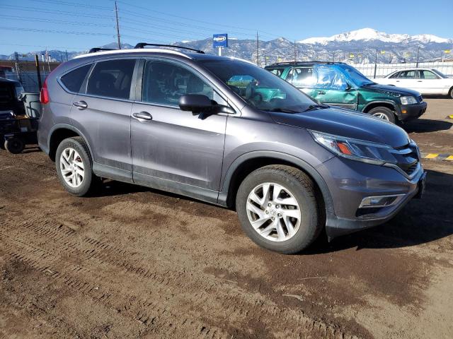 2HKRM4H5XFH689396 - 2015 HONDA CR-V EX GRAY photo 4