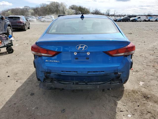 KMHD84LFXHU207576 - 2017 HYUNDAI ELANTRA SE BLUE photo 6