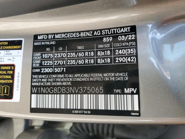 W1N0G8DB3NV375065 - 2022 MERCEDES-BENZ GLC 300 TAN photo 13