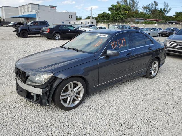 WDDGF8AB2ER318786 - 2014 MERCEDES-BENZ C 300 4MATIC GRAY photo 1