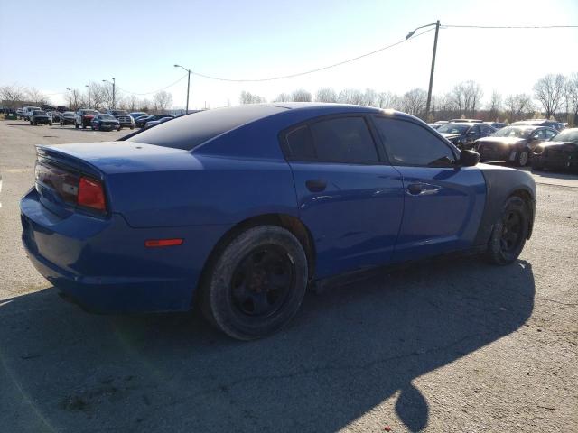 2B3CL1CT7BH591332 - 2011 DODGE CHARGER POLICE BLUE photo 3