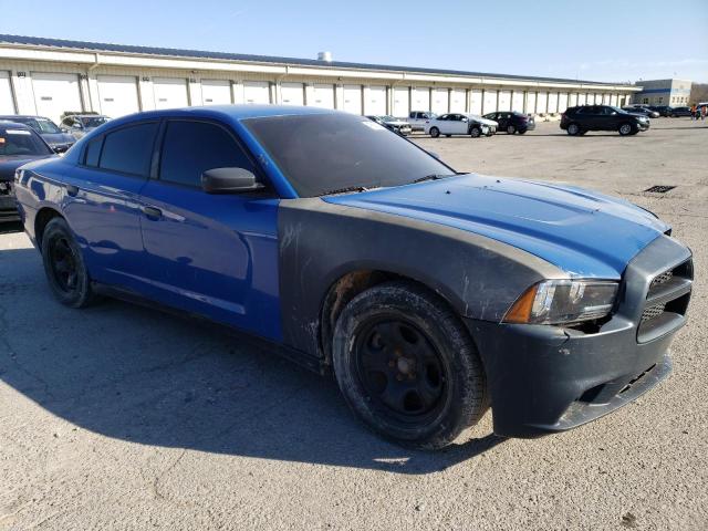 2B3CL1CT7BH591332 - 2011 DODGE CHARGER POLICE BLUE photo 4