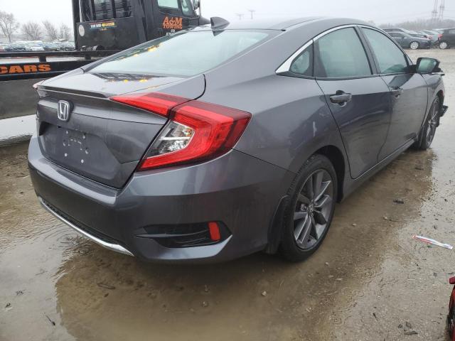 19XFC1F7XLE000983 - 2020 HONDA CIVIC EXL GRAY photo 3