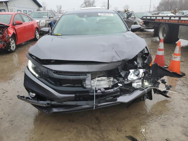 19XFC1F7XLE000983 - 2020 HONDA CIVIC EXL GRAY photo 5