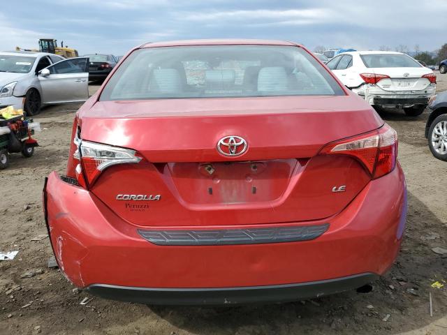 2T1BURHE2HC959807 - 2017 TOYOTA COROLLA L RED photo 6