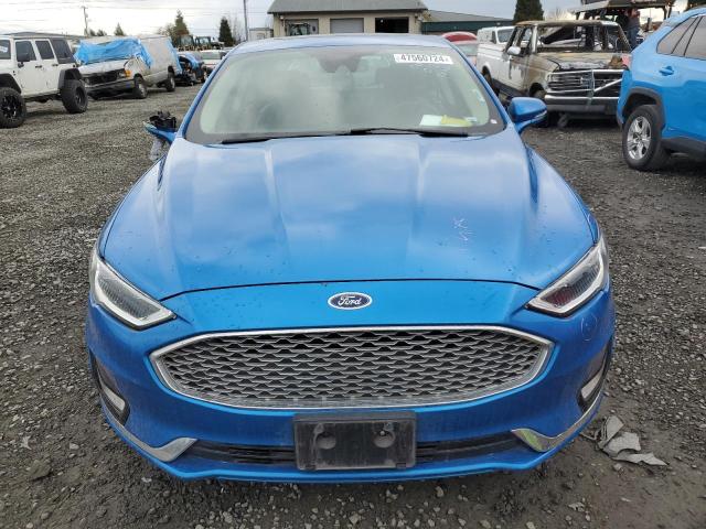 3FA6P0D98LR152018 - 2020 FORD FUSION TITANIUM BLUE photo 5