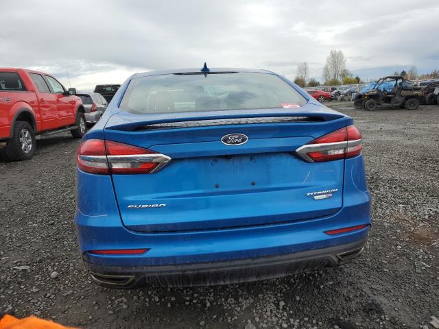 3FA6P0D98LR152018 - 2020 FORD FUSION TITANIUM BLUE photo 6