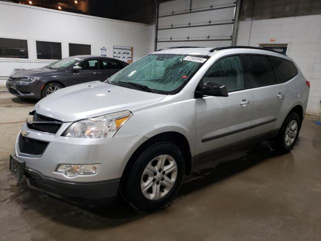 1GNKRFED3CJ333246 - 2012 CHEVROLET TRAVERSE LS SILVER photo 1