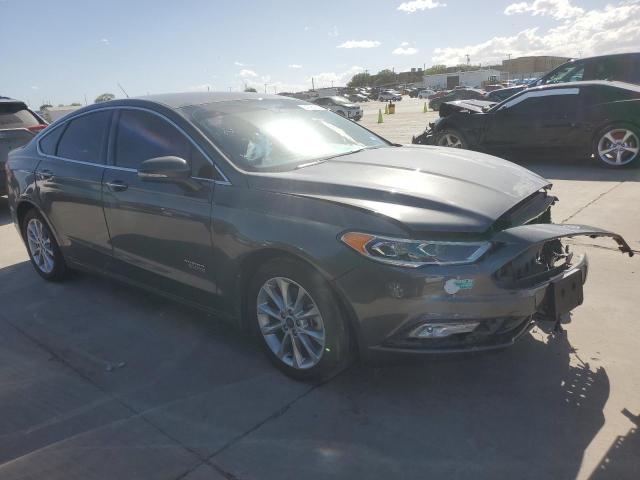 3FA6P0PU4HR284507 - 2017 FORD FUSION SE PHEV GRAY photo 4