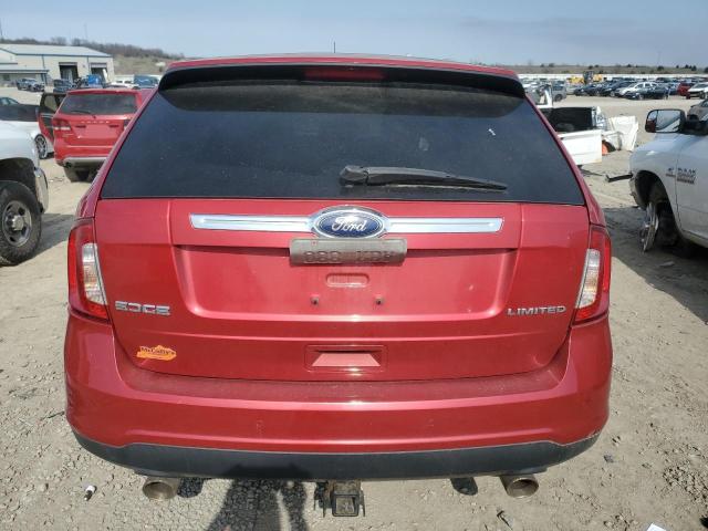 2FMDK3KC5CBA40707 - 2012 FORD EDGE LIMITED RED photo 6