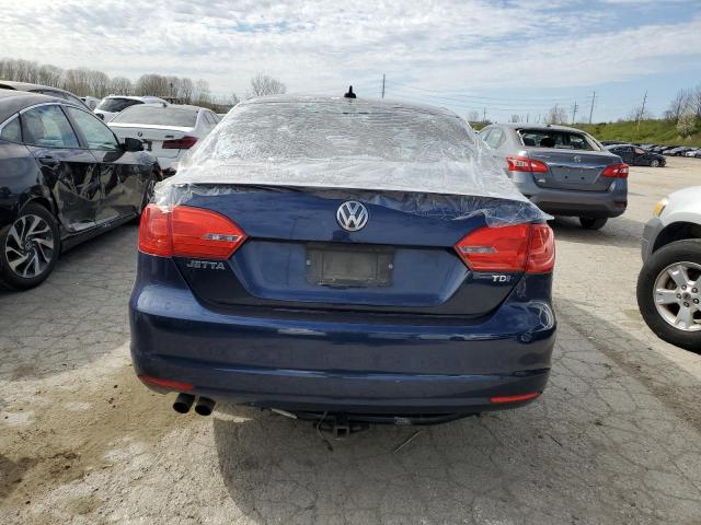 3VWLL7AJ9CM425994 - 2012 VOLKSWAGEN JETTA TDI BLUE photo 6