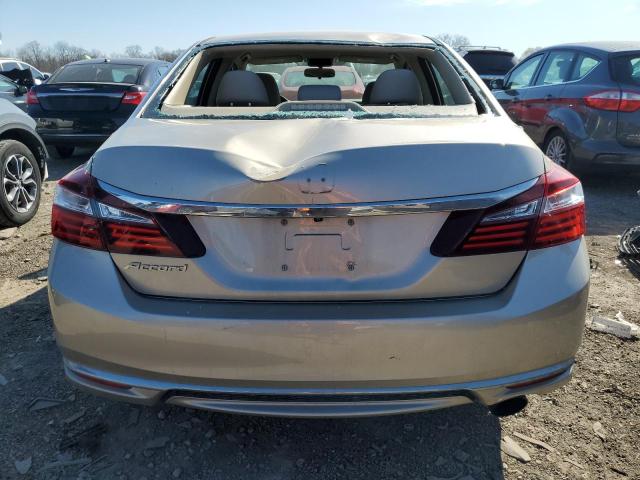 1HGCR2F30GA234614 - 2016 HONDA ACCORD LX GOLD photo 6