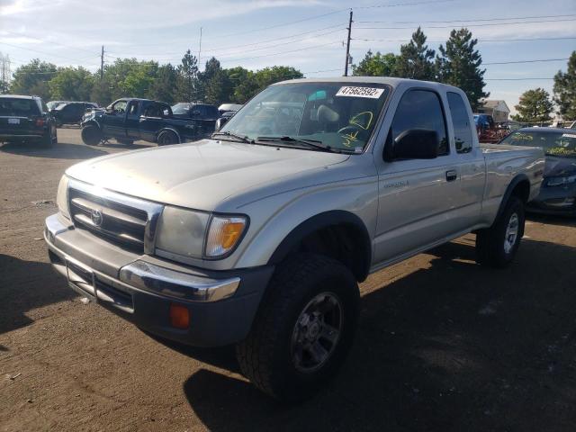 4TASN92N6YZ623648 - 2000 TOYOTA TACOMA XTRACAB PRERUNNER ვერცხლისფერი ფოტო 2