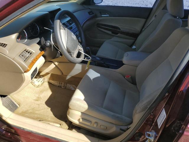 1HGCP26799A036450 - 2009 HONDA ACCORD EX MAROON photo 7