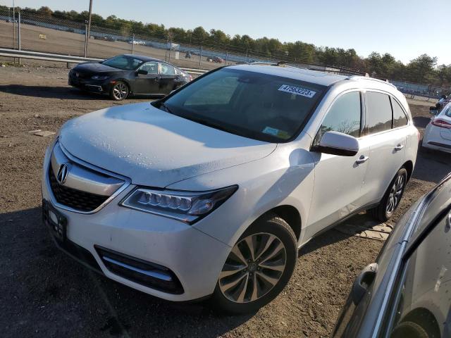 5FRYD4H42GB002607 - 2016 ACURA MDX TECHNOLOGY WHITE photo 1