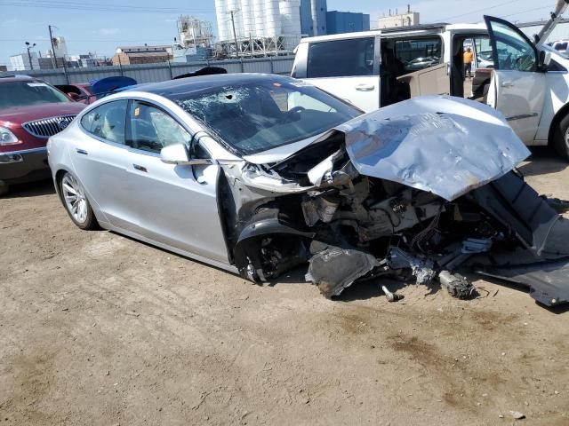 5YJSA1E27JF243670 - 2018 TESLA MODEL S Gümüş foto 4