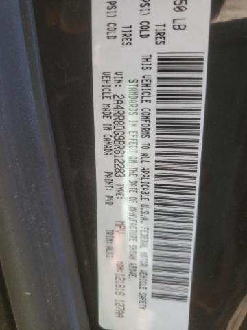 2A4RR8DG9BR612283 - 2011 CHRYSLER TOWN & COU TOURING L BLACK photo 13