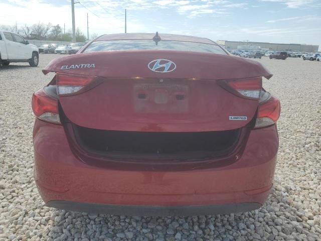 KMHDH4AE5GU587046 - 2016 HYUNDAI ELANTRA SE RED photo 6