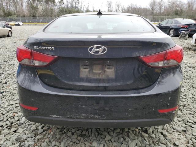 5NPDH4AE0GH780350 - 2016 HYUNDAI ELANTRA SE BLACK photo 6