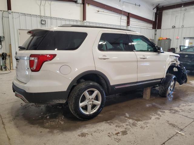 1FM5K8D87GGC46569 - 2016 FORD EXPLORER XLT WHITE photo 3