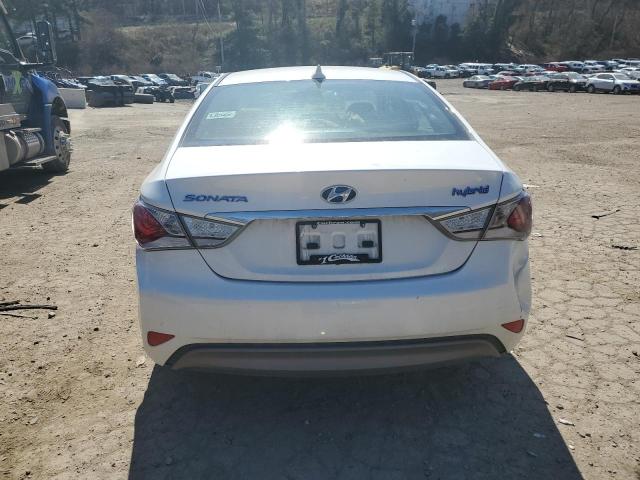 KMHEC4A46BA001877 - 2011 HYUNDAI SONATA HYBRID WHITE photo 6