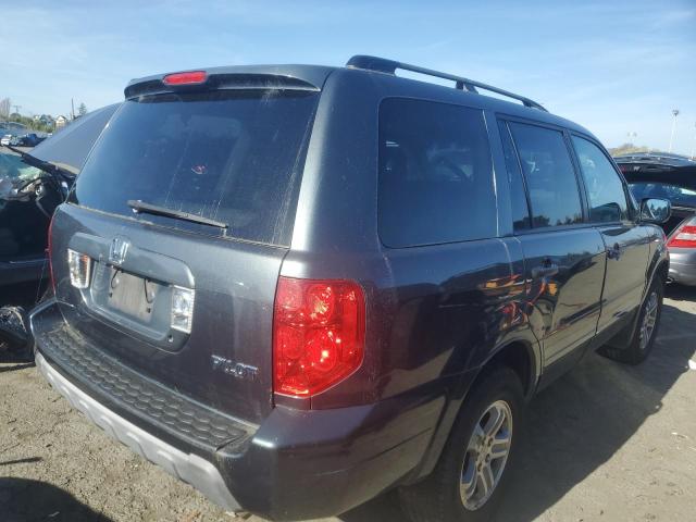 2HKYF18545H517366 - 2005 HONDA PILOT EXL GRAY photo 3