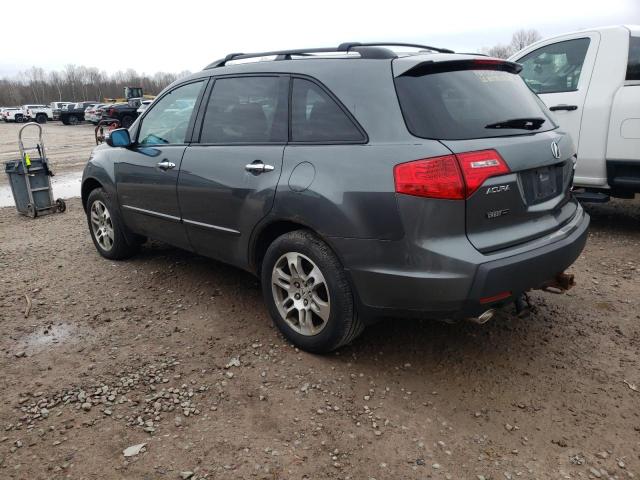 2HNYD28408H500199 - 2008 ACURA MDX TECHNOLOGY CHARCOAL photo 2