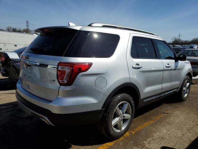 1FM5K8D85GGC02358 - 2016 FORD EXPLORER XLT SILVER photo 3