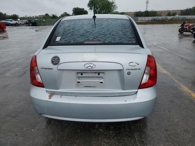 KMHCN46C59U326109 - 2009 HYUNDAI ACCENT GLS SILVER photo 6