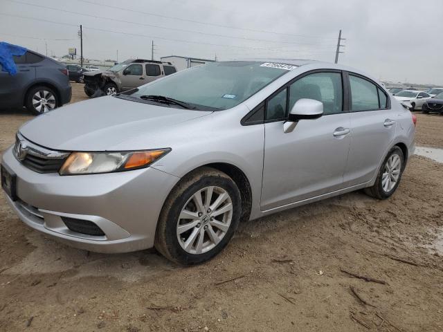 19XFB2F80CE055489 - 2012 HONDA CIVIC EX SILVER photo 1