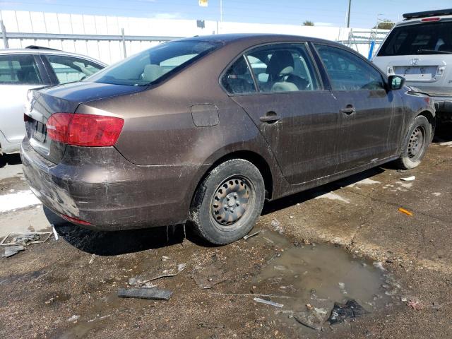 3VW2K7AJ0BM380053 - 2011 VOLKSWAGEN JETTA BASE بني صورة 3