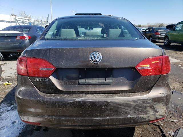 3VW2K7AJ0BM380053 - 2011 VOLKSWAGEN JETTA BASE بني صورة 6