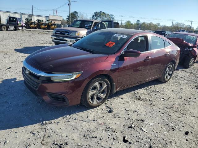 19XZE4F55KE030477 - 2019 HONDA INSIGHT EX BURGUNDY photo 1